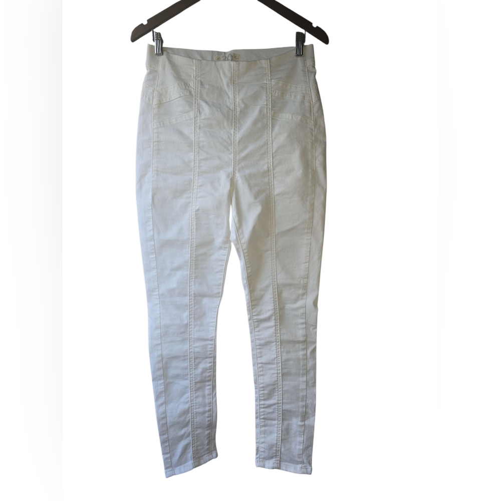 WE THE FREE White Stretch Skinny 30 Jeans With Darts NWOT